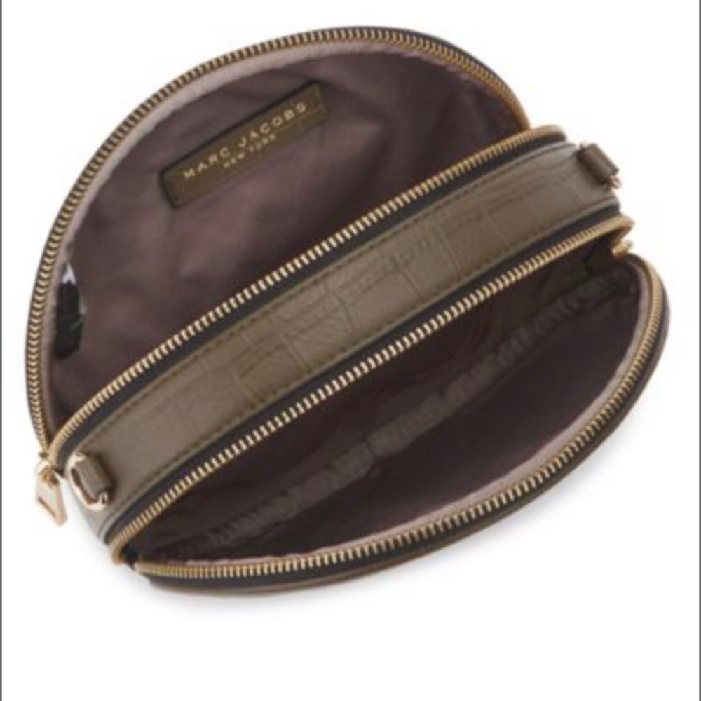 Rewind Croc-Embossed Leather Oval Crossbody - Picture 3 of 5